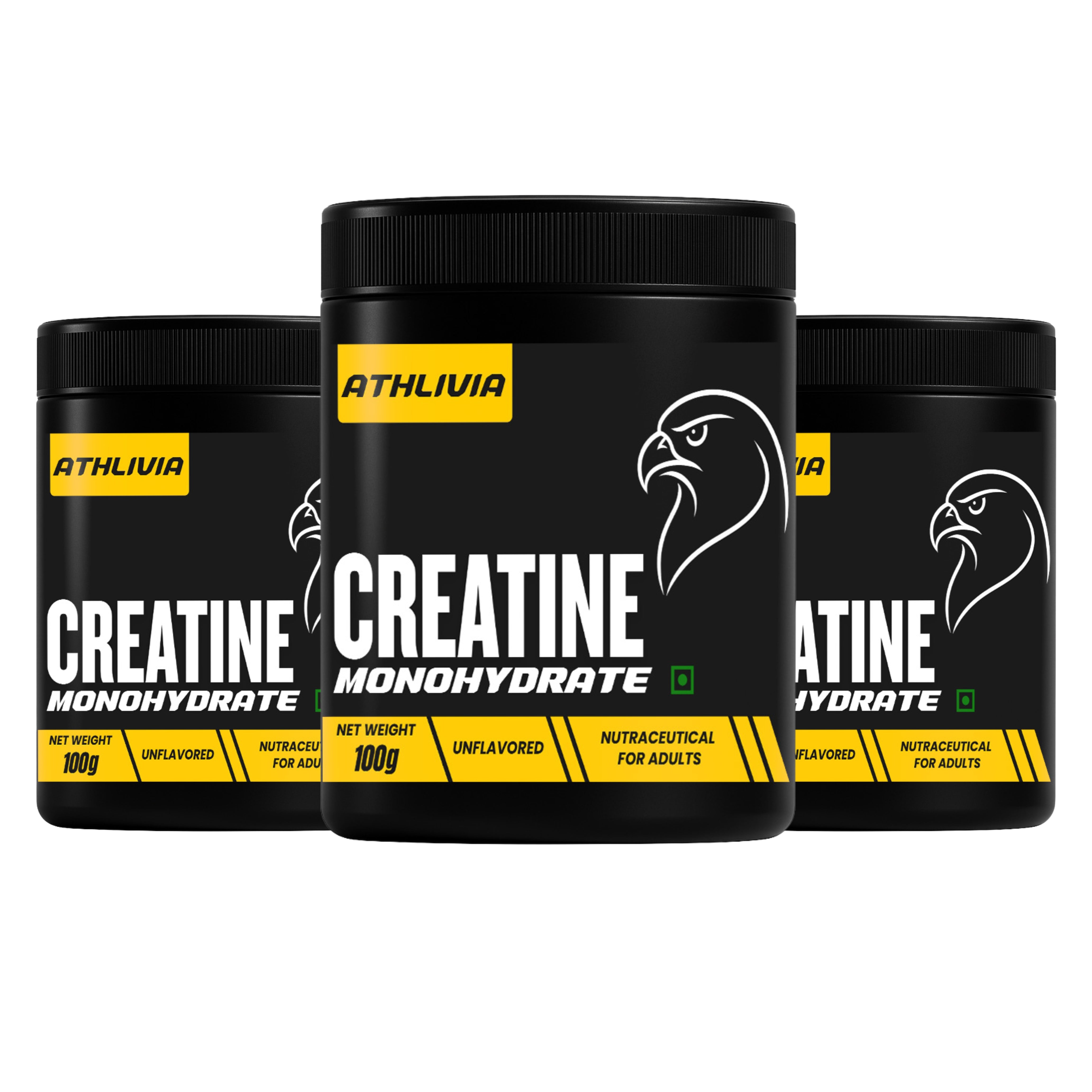 Super Micronized Creatine Monohydrate | 100gm X 3 | 300G